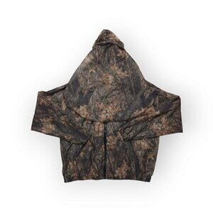 Vintage Cabelas Camo Hooded Face‎ Cover Sheer Hunting Jacket Mens 2XL